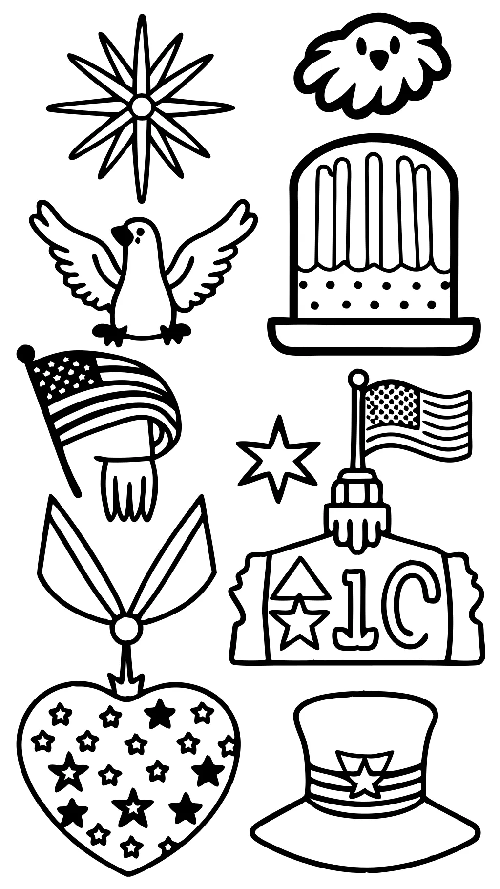 printable 4th of july coloring pages